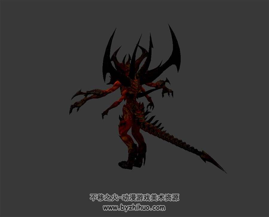 Diablo 暗黑破坏神 大BOSS 怪物 3D模型高模