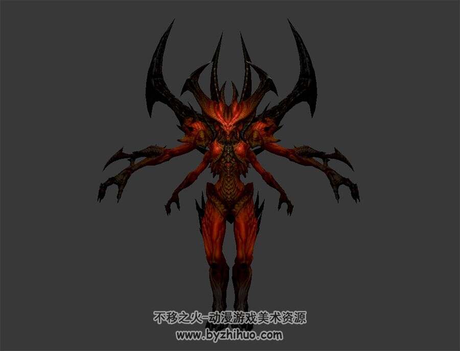 Diablo 暗黑破坏神 大BOSS 怪物 3D模型高模