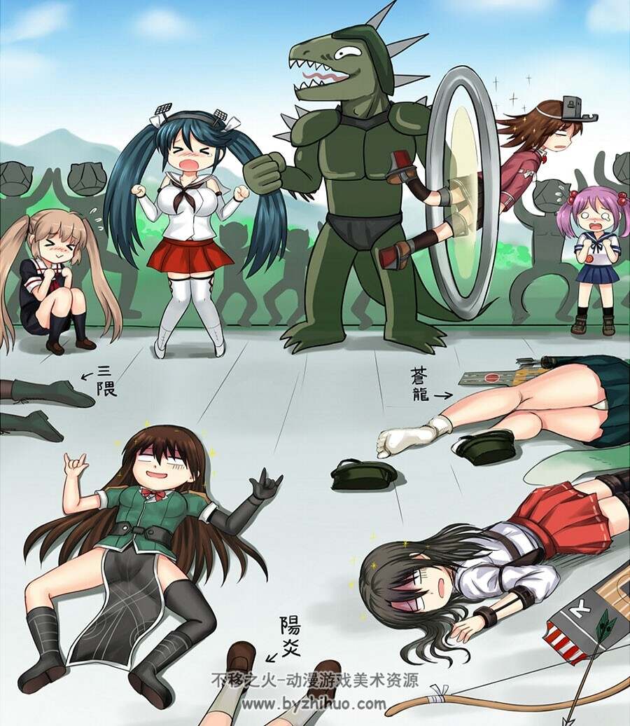 我，要成为双马尾 插画美图分享 212P