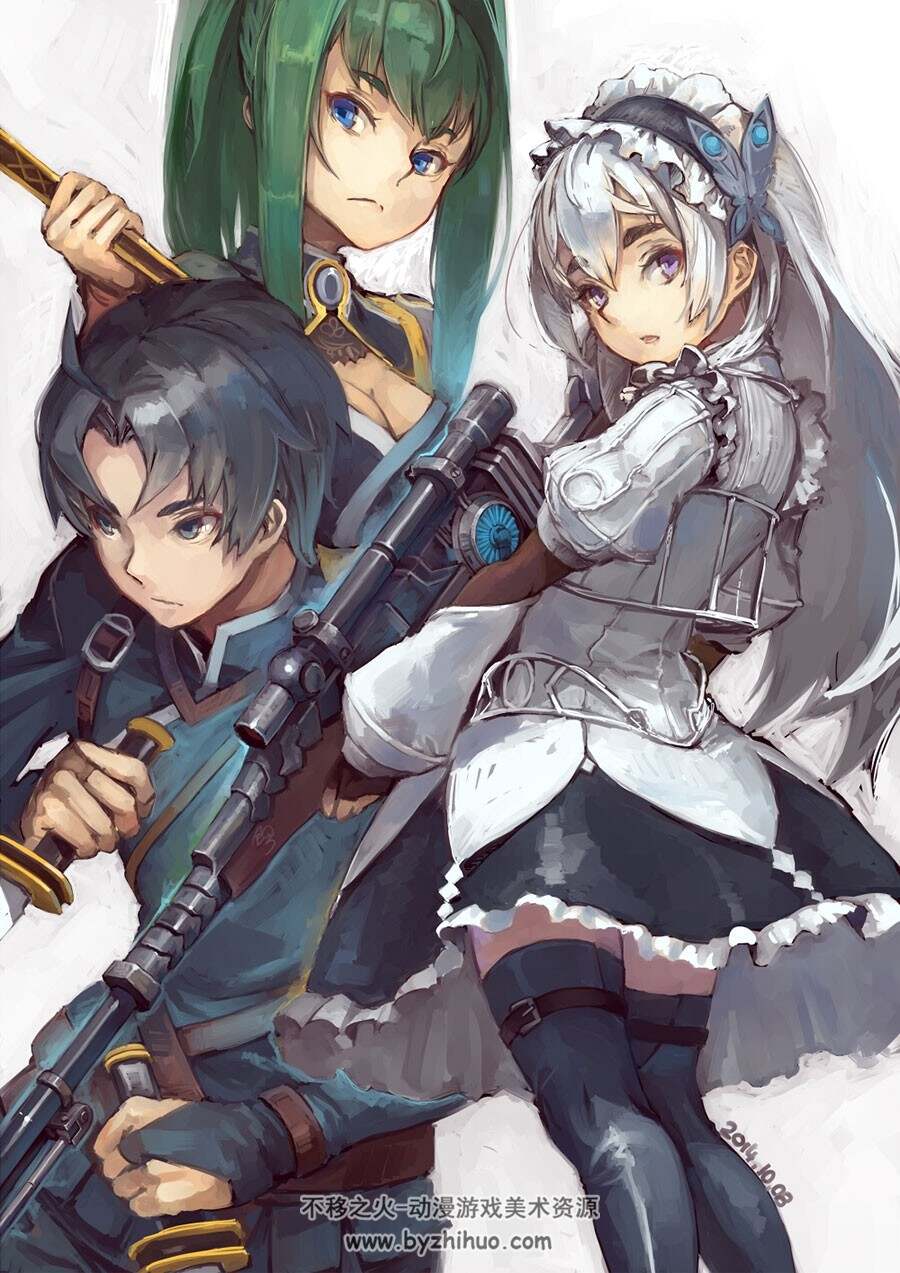 棺姬嘉依卡 AVENGING BATTLE 插画美图分享 90P