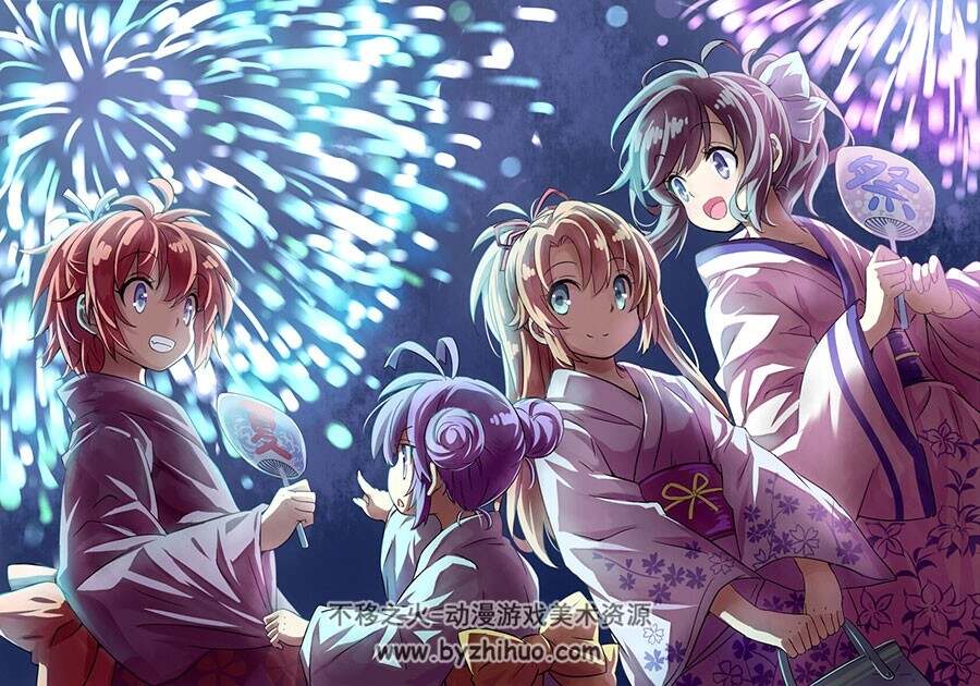 悠哉日常大王 女孩们插画美图分享 41P