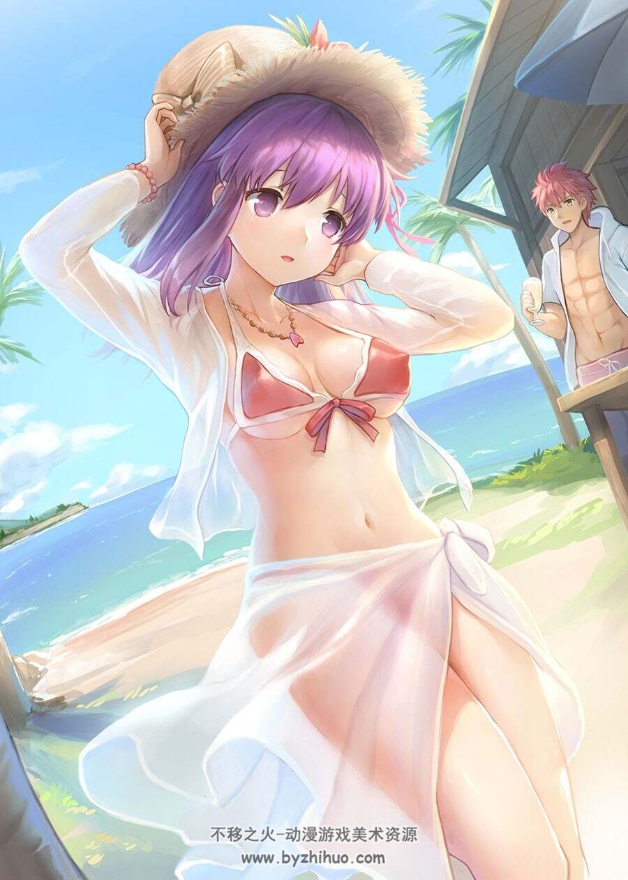 间桐樱 Fate/stay night女主角之一 插画美图分享 52P