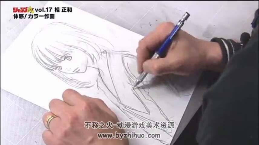 JUMP大佬 桂正和 手绘女高中生插画 绘画过程
