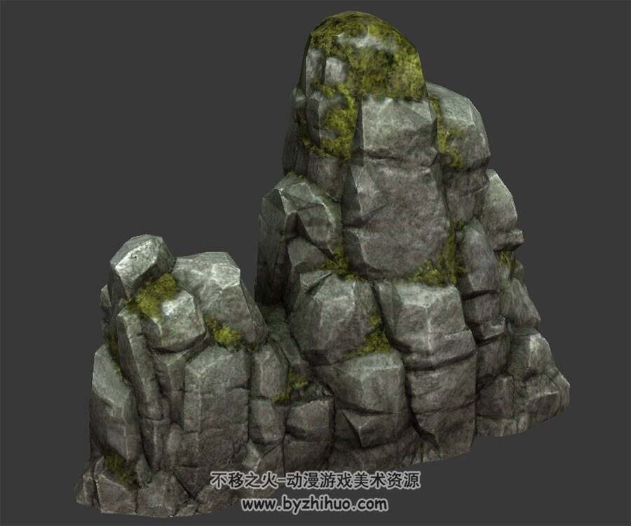 实用型山石 Max模型
