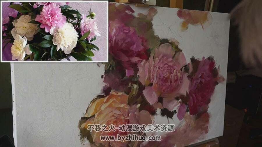 国外大师 油画花卉绘画技法视频教程