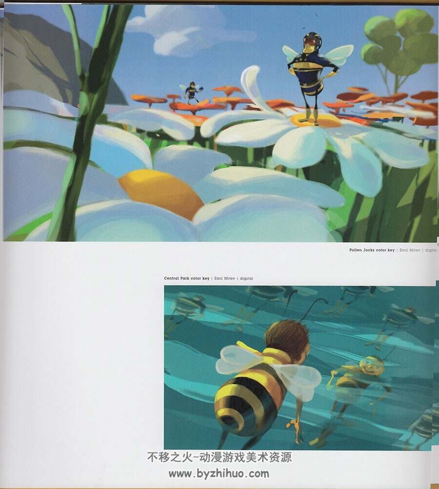 梦工厂 蜜蜂总动员 官方艺术资料设定集