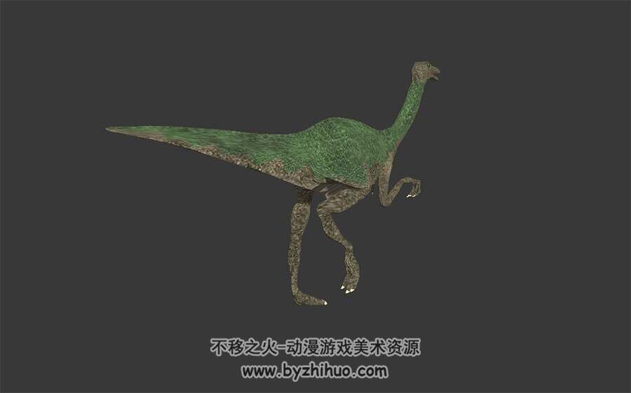 次世代 火鸡龙 恐龙3D模型 带骨骼绑定和动作