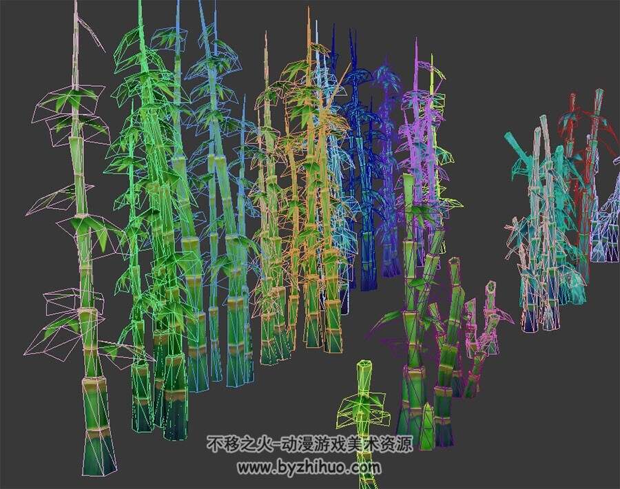 三组树木竹子灌丛 Max模型