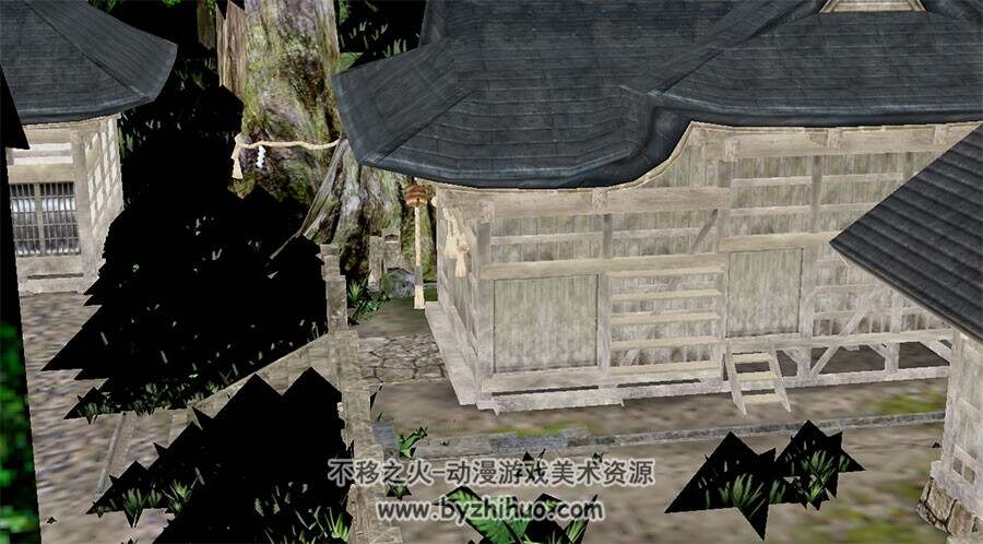 树林里隐士小木屋 Max模型