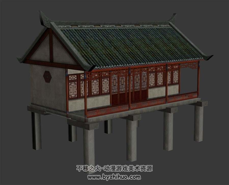 江南水乡古代建筑 Max模型