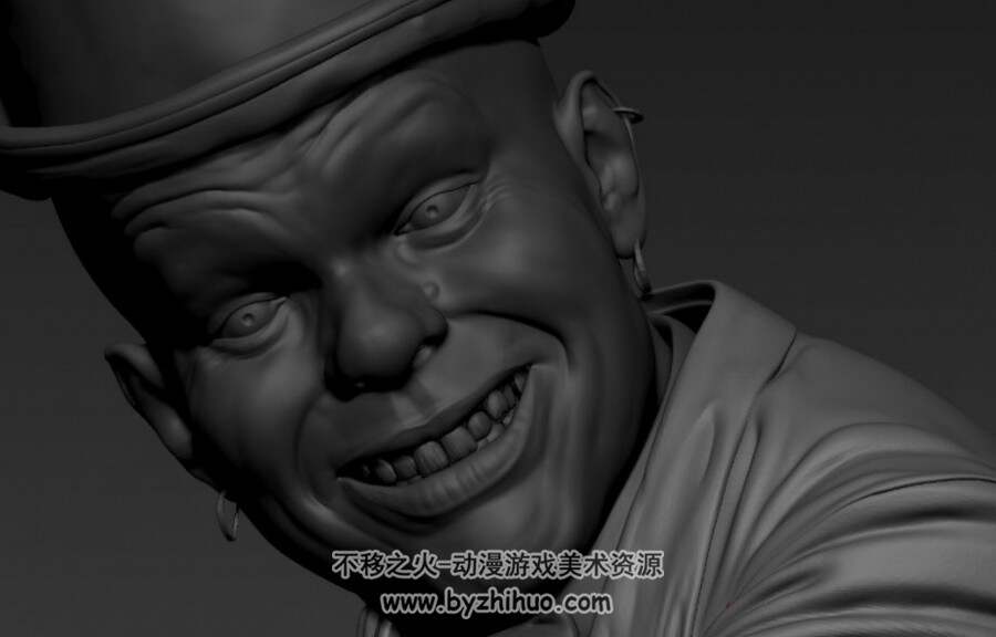 逼真写实的穿西装的侏儒 ZBrush模型