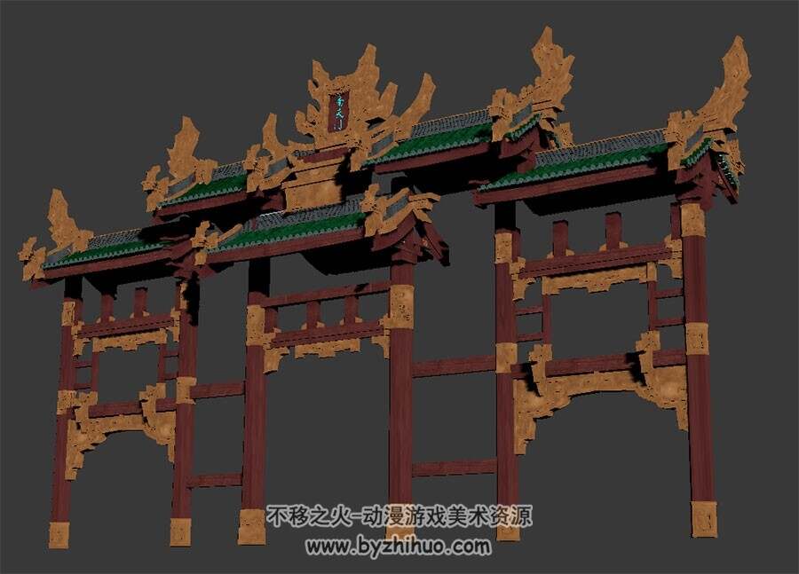 仙侠类南台门 Max模型