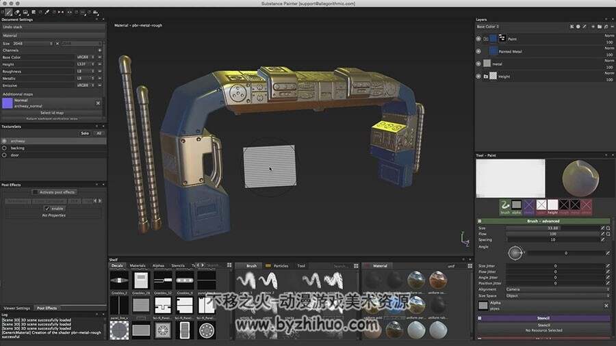 Substance Designer 逼真材质场景模型制作视频教程