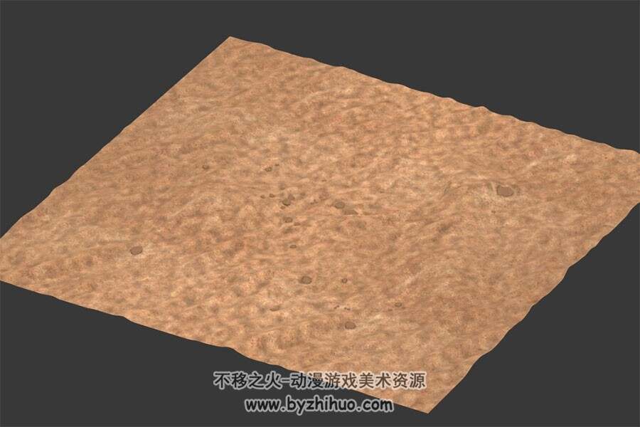 沙漠地皮 Max模型