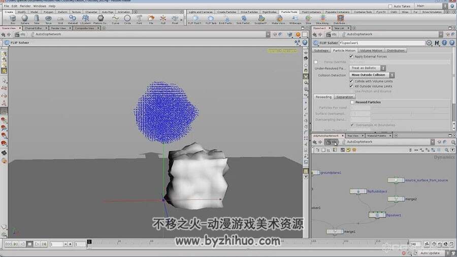Houdini 中FX使用技术视频教程 7GB