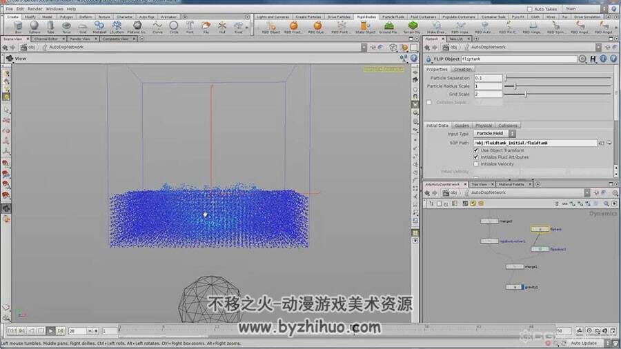 Houdini 中FX使用技术视频教程 7GB