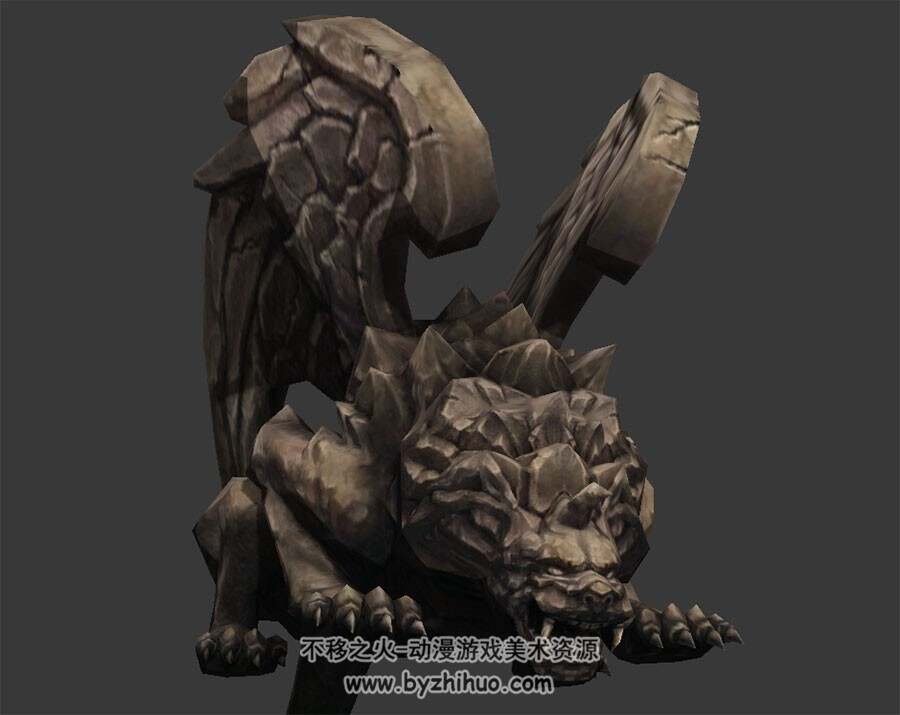 驯兽场神兽雕塑 Max模型