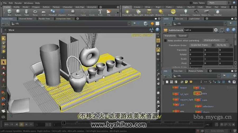 Houdini 着色与渲染视频教程 中文字幕版