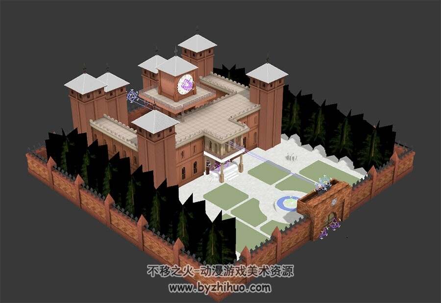 红魔馆西方庄园max模型