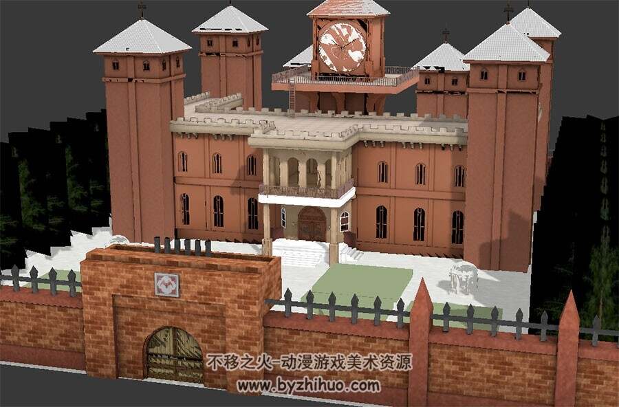 红魔馆西方庄园max模型