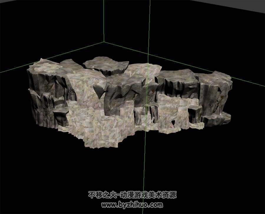 岩石悬崖 Max模型