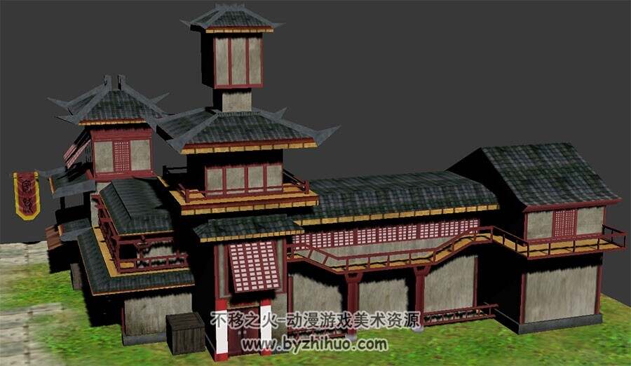中式古代庭院 Max模型