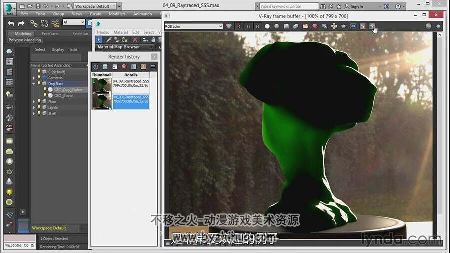 3dsMax V-Ray3.0渲染技术全面核心视频教程 中文字幕 4.38GB