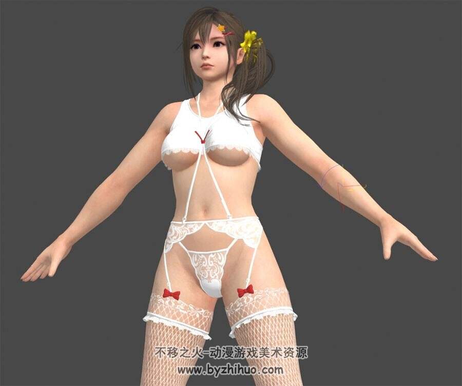 蕾丝内衣岛主 美咲 次时代3D高精模型