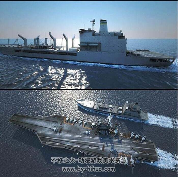 美国尼米兹号航空母舰模 3D模型