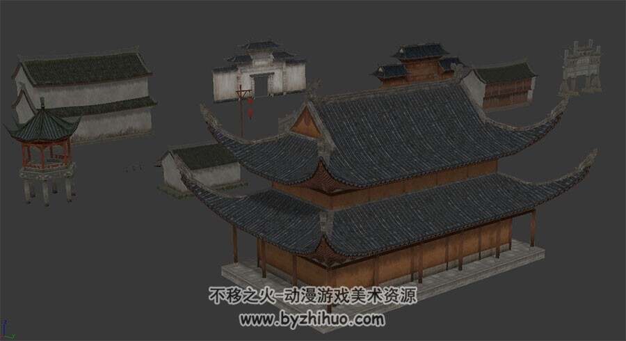 中式南方古建筑 Max模型