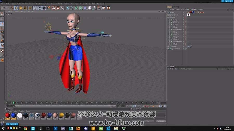 Marvelous Designer & Maya 布料雕刻视频教程