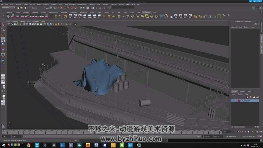 Marvelous Designer & Maya 布料雕刻视频教程