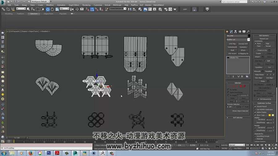 Zbrush 4r7 zb铠甲笔刷制作铠甲纹理视频教程