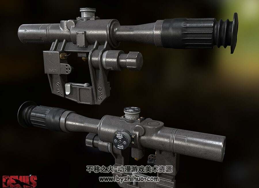 次世代 武器模型渲染效果参考图片 90P