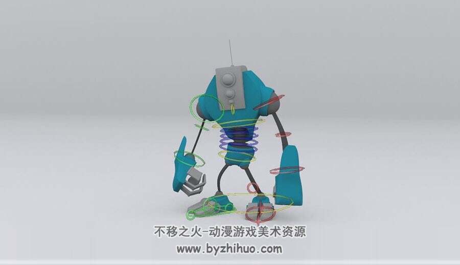 3ds max 绑定骨骼套索基础核心动作技术视频教程 附源文件