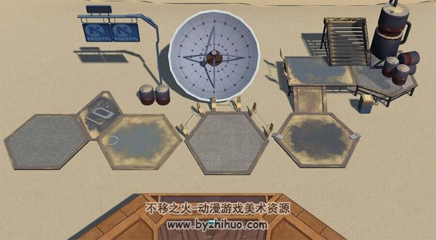 狼族沙漠部落场景 3D模型