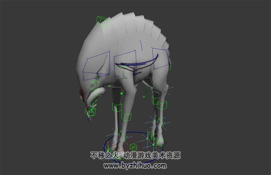 数个动物模型及几百个动物的骨骼动作合集