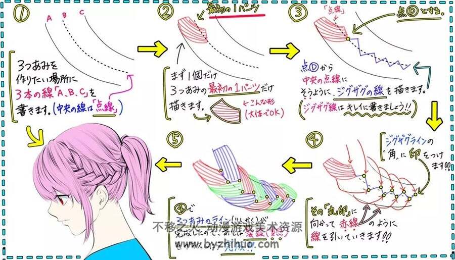 日本画师 吉村拓也hanari0716 人物角色部分细节图文教程