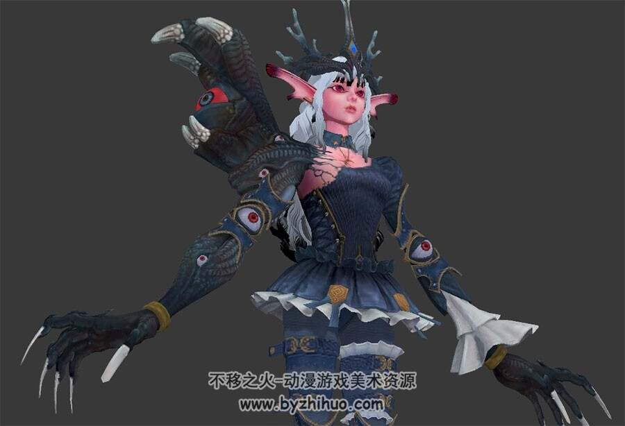 怪物美人面 黑魔女 Max模型