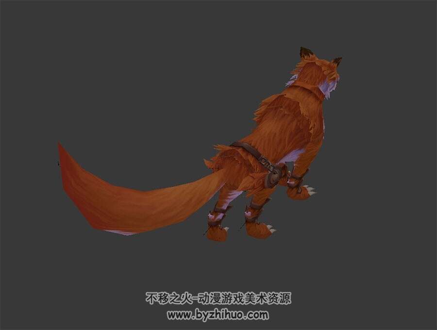 红毛狐狸 3D模型 有绑定和动作