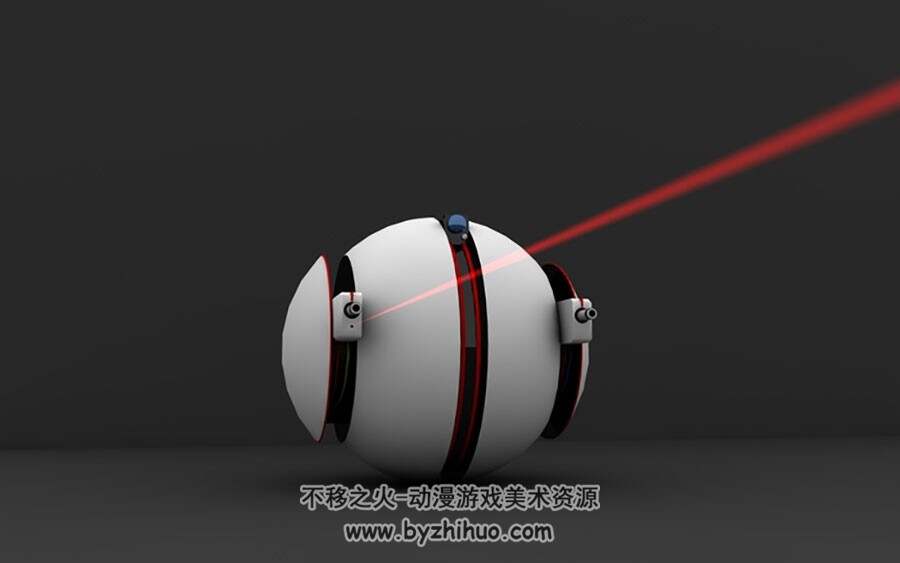科技感 激光球 3D模型