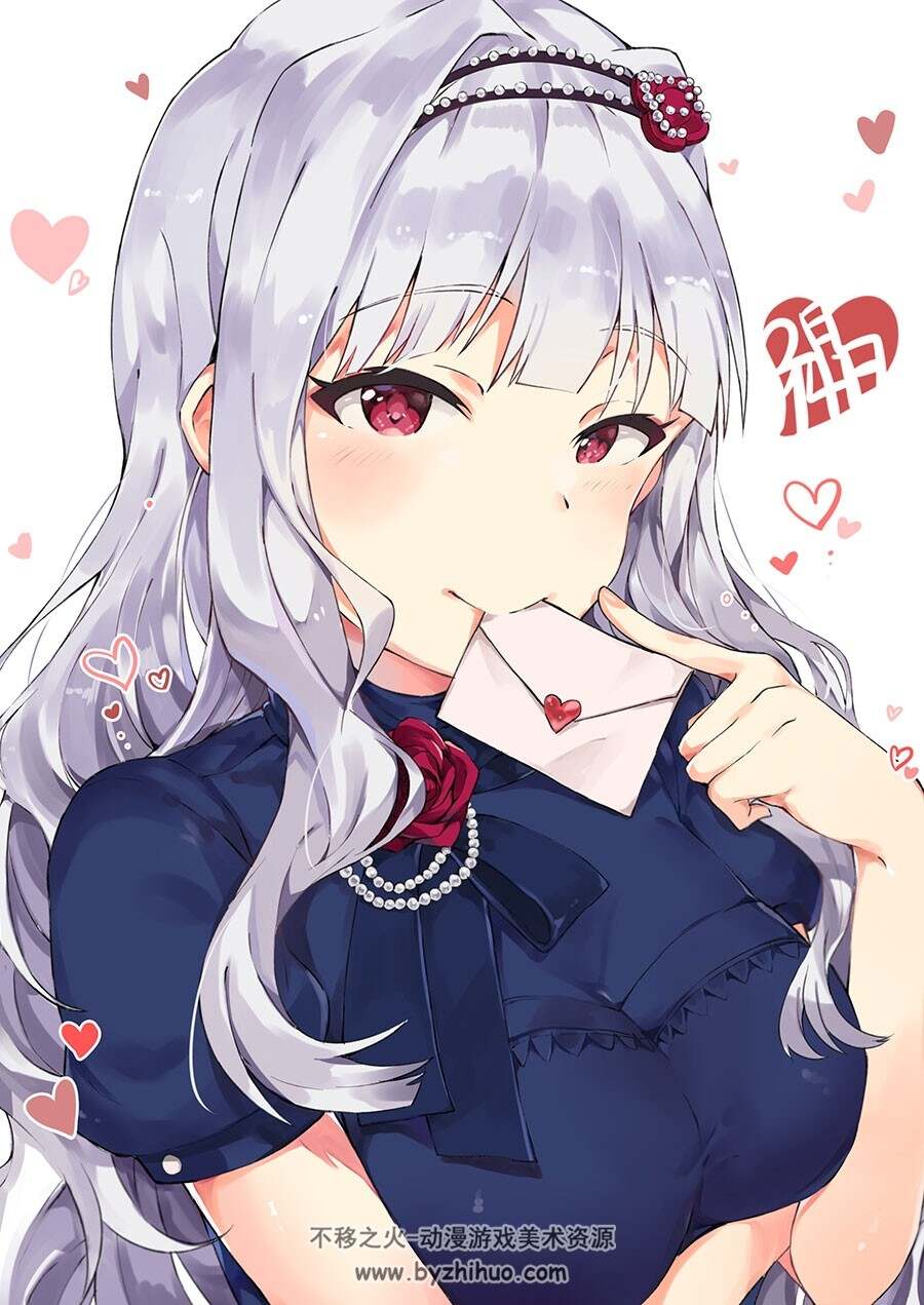 四条贵音 银发小妹妹插画美图分享 30P