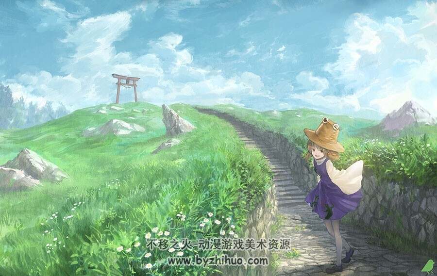泄矢诹访子 插画壁纸美图分享包 53P