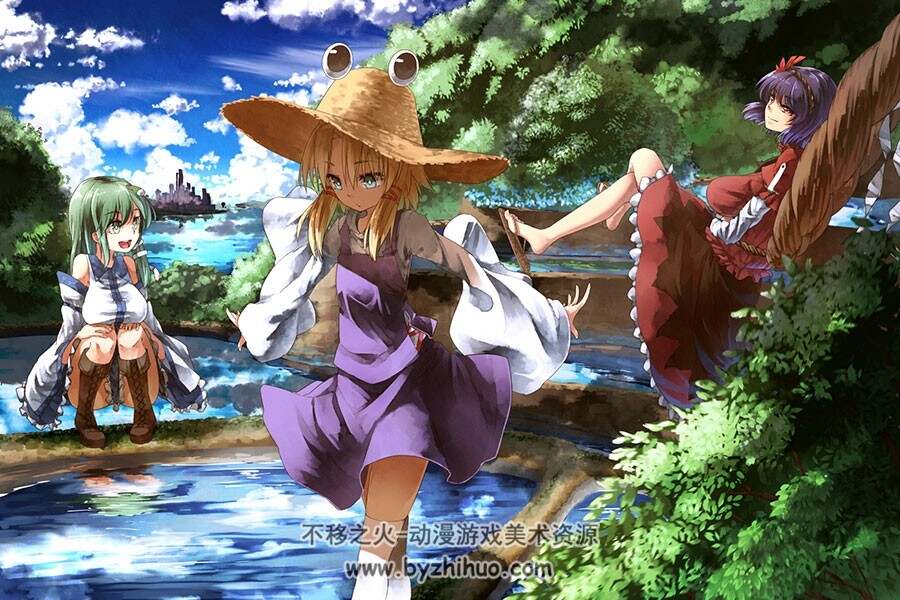 泄矢诹访子 插画壁纸美图分享包 53P