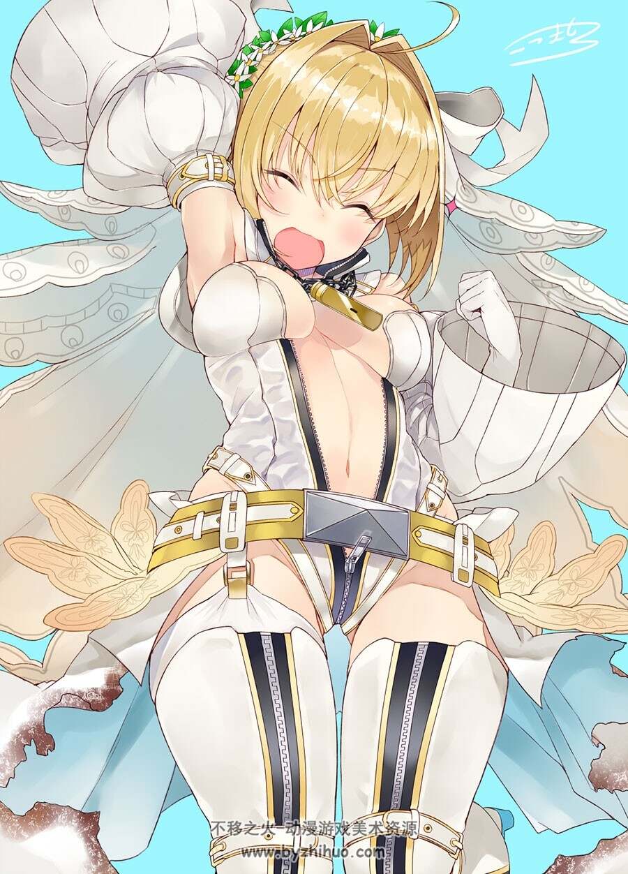 花嫁尼禄 壁纸插画图包分享 20P