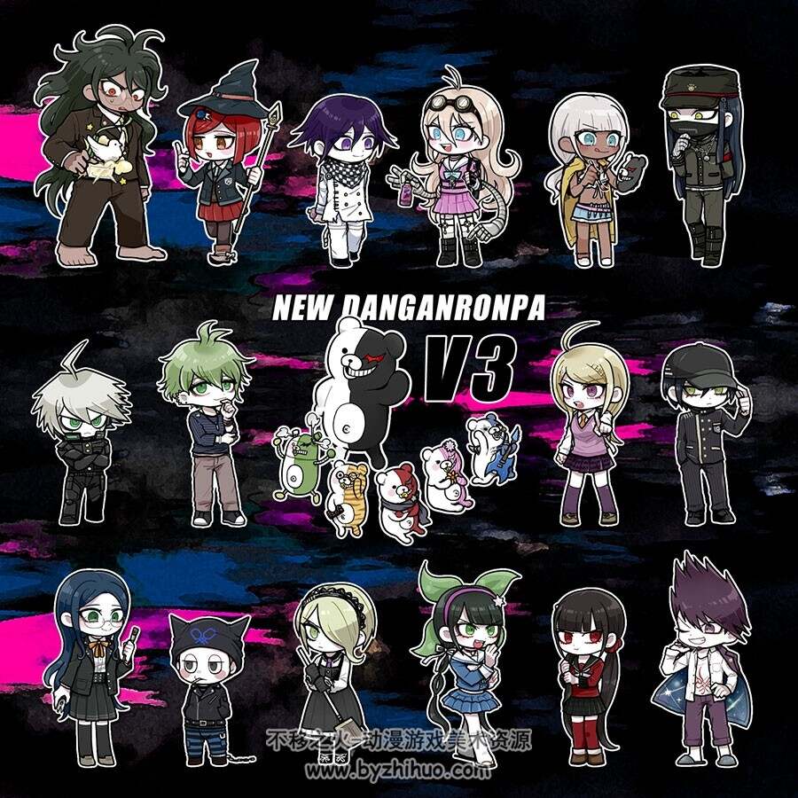 ニューダンガンロンパV3 插画壁纸分享 50P