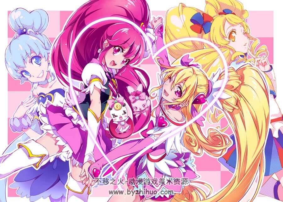 心跳！光之美少女-ドキドキ!プリキュア 插画壁纸分享 50P