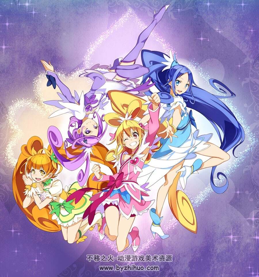 心跳！光之美少女-ドキドキ!プリキュア 插画壁纸分享 50P