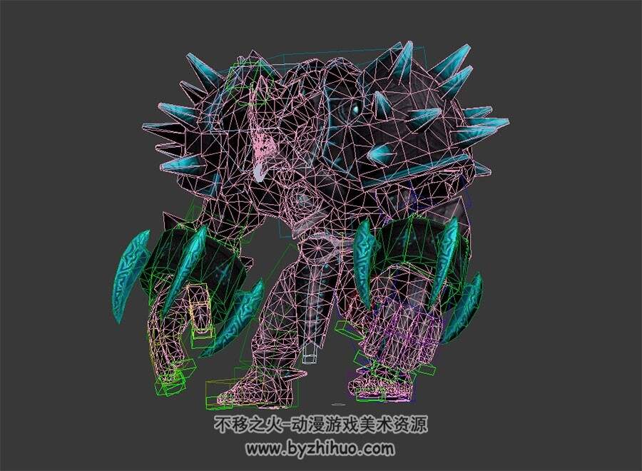 巨人铠甲怪物 3D模型 有绑定