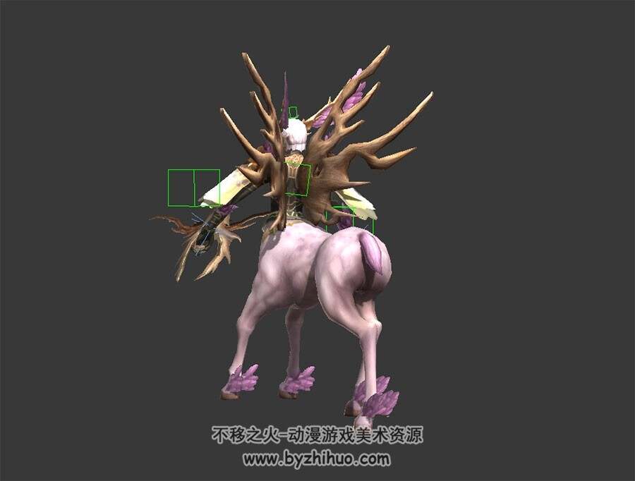 西方神话 人马战士3D模型 有绑定和动作 四边面